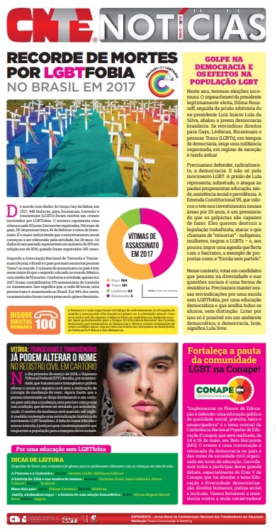 Jornal Mural | Escola sem LGBTfobia – 2018